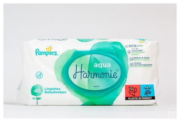 Lingettes Pampers aqua Harmonie